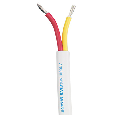 ANCOR Safety Duplex Cable - 8/2 AWG - Red/Yellow - Flat - 50' 123905